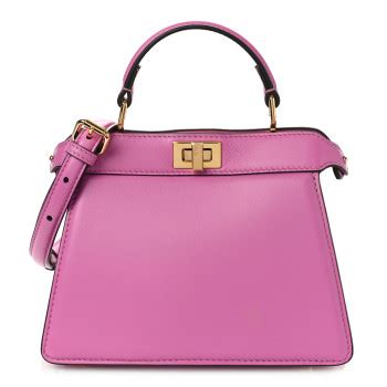 fendi peekaboo i see u petite|FENDI Shiny Nappa Petite Peekaboo I SEE U Satchel.